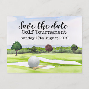 Postal De Anuncios Golf Salvar el torneo de golf de fecha