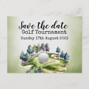 Postal De Anuncios Golf Salvar el torneo de golf de fecha