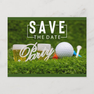 Postal De Anuncios Golf Salvar el Torneo de Golf de fecha en verde