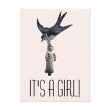 Gorrión vintage con bebé