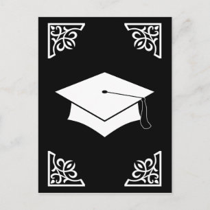 Postal De Anuncios gorro de graduación sofisticado