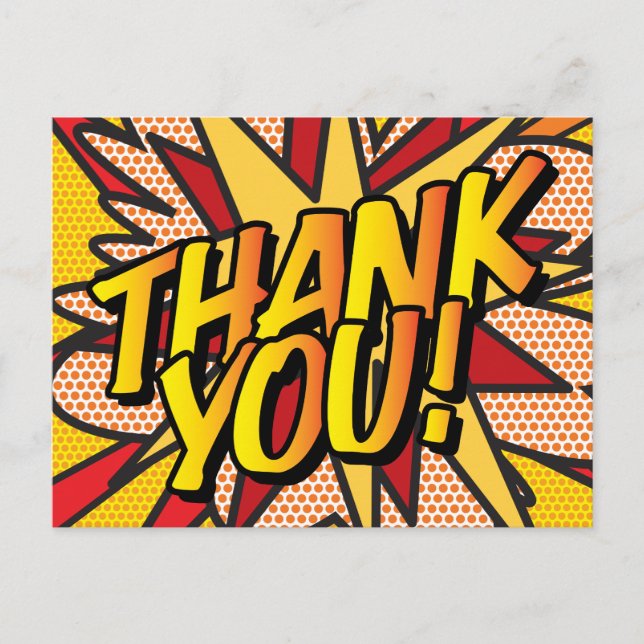 Postal De Anuncios GRACIAS AL DISCURSO Personalizado Bubble Modern Fu (Anverso)