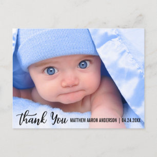 Postal De Anuncios Gracias recién nacido moderno