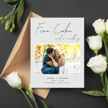 Postal De Anuncios Graciosa foto de Boda de pasteles gratis salve la<br><div class="desc">Esta divertida tarjeta postal Free Cake y una foto Boda Save the Date es perfecta para parejas que creen que la risa es la mejor manera de iniciar su viaje boda. Capturando la esencia de alegría y capricho, esta postal contiene un mensaje delicioso que seguramente traerá sonrisas: "Torta gratis y...</div>