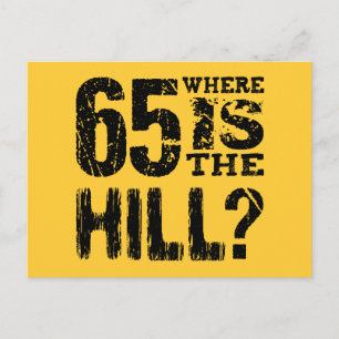 Postal De Anuncios Gracioso cumpleaños número 65 Save the Date V03E