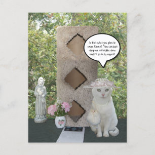 Postal De Anuncios Gracioso meme de gato femenino