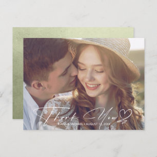 Postal De Anuncios Gradiente de color de agua Gracias Sage Green ID78