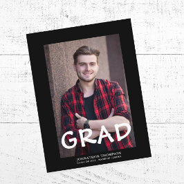 Postal De Anuncios Graduación de Foto Moderna
