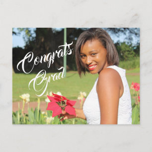 Postal De Anuncios Graduación de fotografía de grado de felicitacione