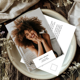 Postal De Anuncios Graduación de fotografía simple y mínima moderna