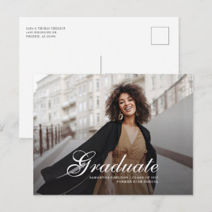 Postal De Anuncios Graduación de imágenes con guión moderno