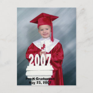 Postal De Anuncios Graduación de Pre-K