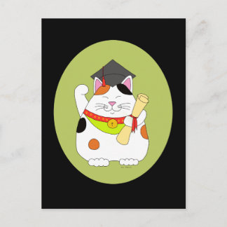 Postal De Anuncios Graduación Maneki Neko