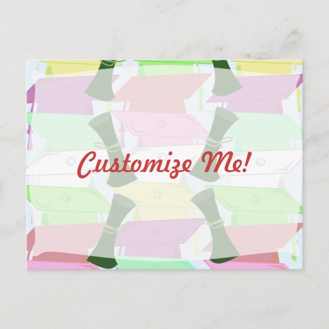 Postal De Anuncios Graduación Personalizable (Anverso)