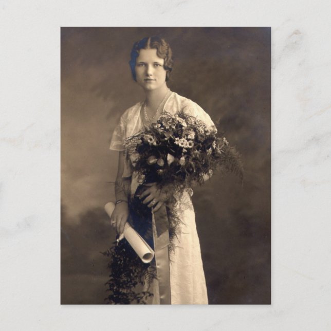 Postal De Anuncios Graduación vintage (Anverso)