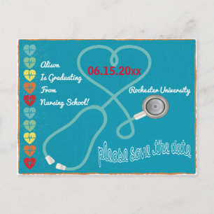 Postal De Anuncios Graduada de la Escuela de Enfermería Médica Guarda