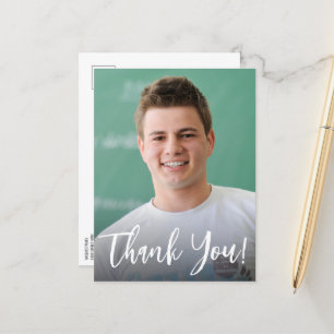 Postal De Anuncios Graduado con Foto Personalizado GRACIAS