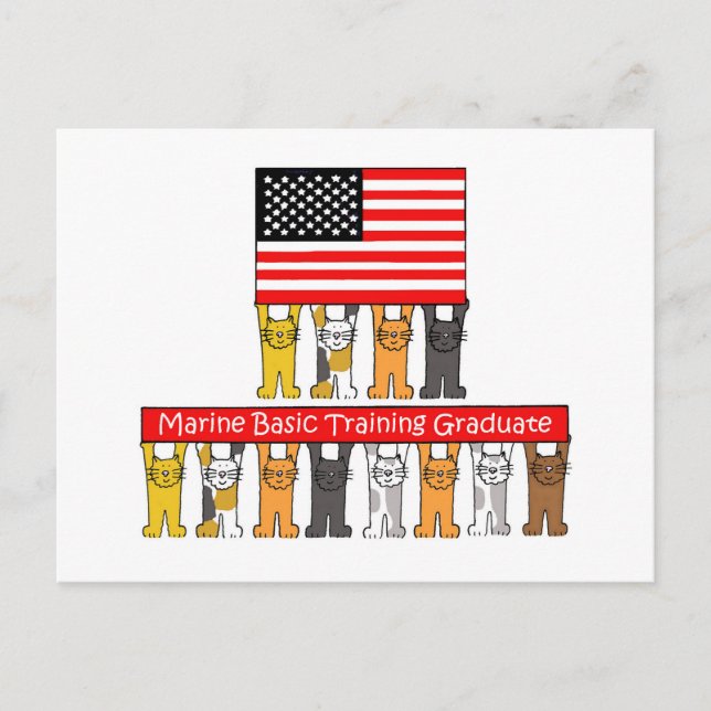 Postal De Anuncios Graduado de Formación Básica Marina. (Anverso)