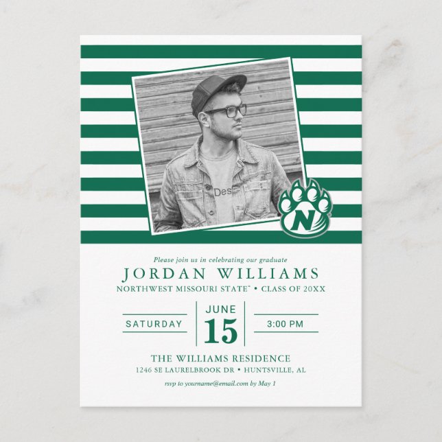 Postal De Anuncios Graduado de NW Missouri State (Anverso)