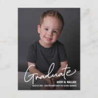 Graduado de Preescolar con escritura moderna con f