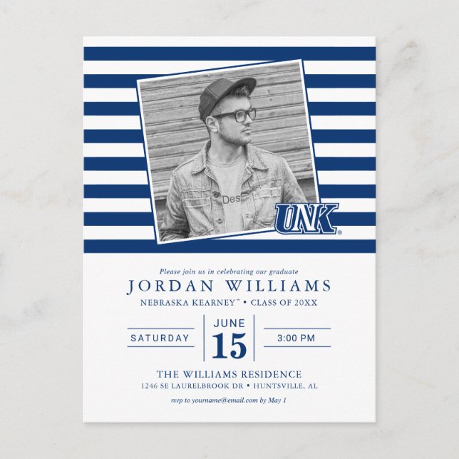 Postal De Anuncios Graduados de UNK Lopers (Anverso)