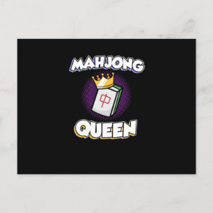Postal De Anuncios Gráfico de juegos de Mahjong Queen Game