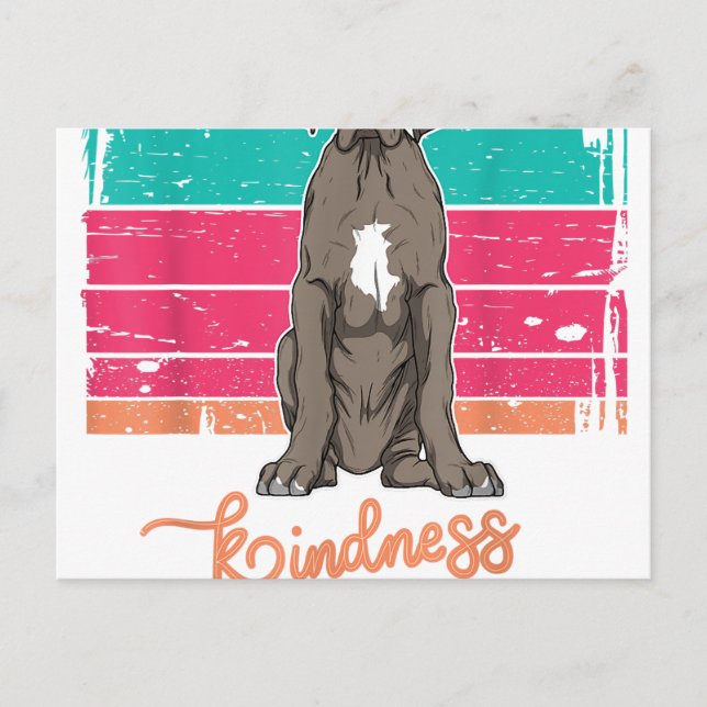 Postal De Anuncios Gran Danés Hombres y Mujeres (Anverso)