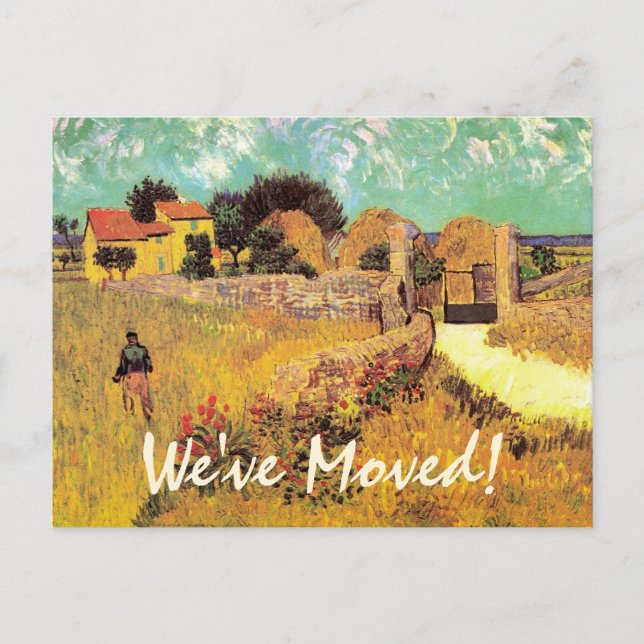 Postal De Anuncios Granja de Van Gogh en Provenza, Cambio de direcció (Anverso)