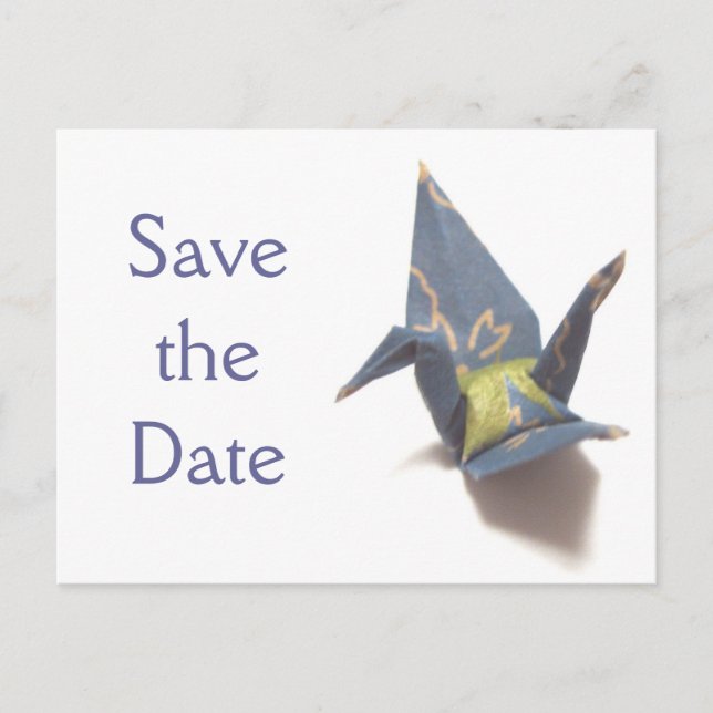 Postal De Anuncios Grulla de papel (Anverso)