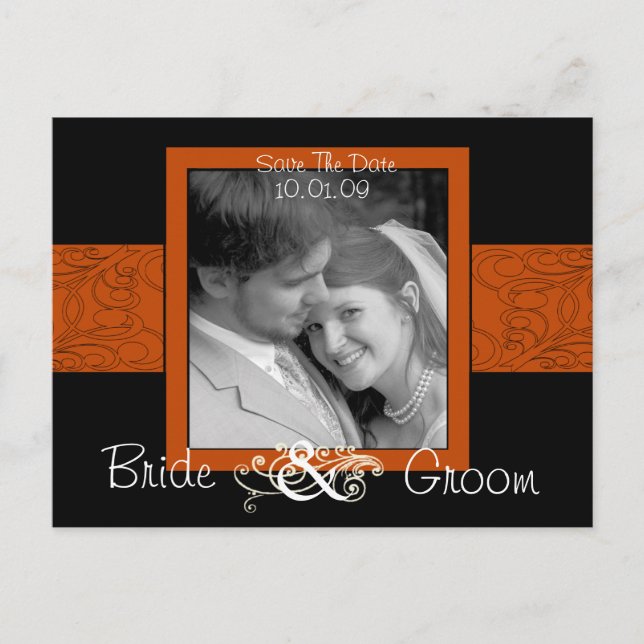 Postal De Anuncios Guarda la fecha con tu foto (Anverso)