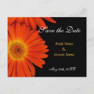 Postal De Anuncios guarda la fecha,gerbera margarita