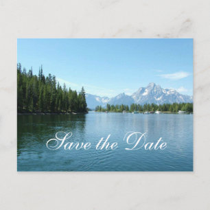 Postal De Anuncios Guarda la fecha, Parque Nacional Grand Teton.