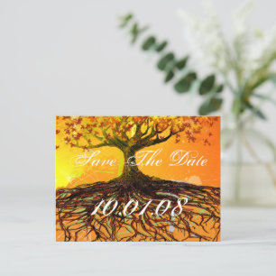 Postal De Anuncios Guardar el árbol raíces de amor