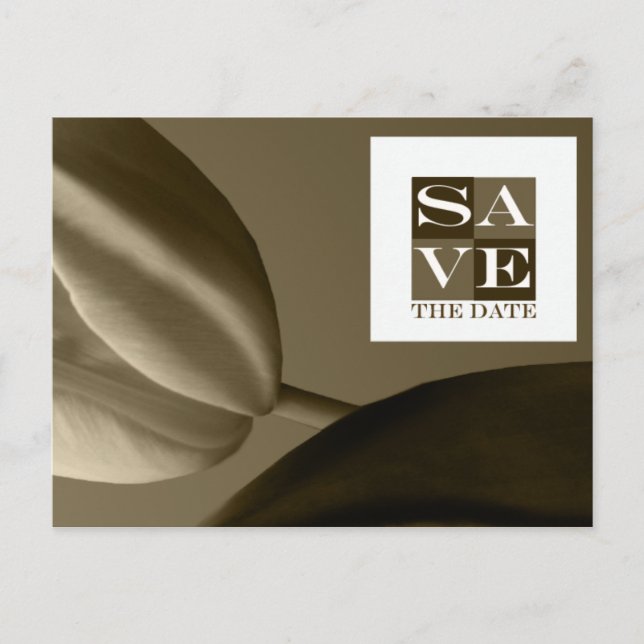 Postal De Anuncios Guardar El Evento Date Y La Postcard Del Boda (Anverso)