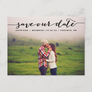 Postal De Anuncios Guardar fecha de foto de guion manuscrito negro