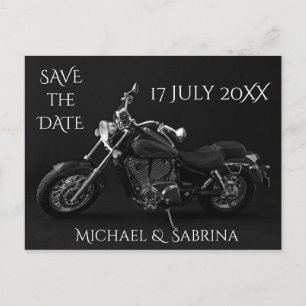 Postal De Anuncios Guardar fecha personalizado de motocicleta