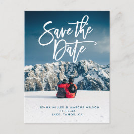 Postal De Anuncios Guardar la colección de bodas de script de postcar