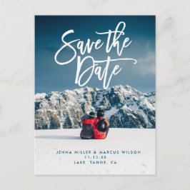 Postal De Anuncios Guardar la colección de bodas de script de postcar