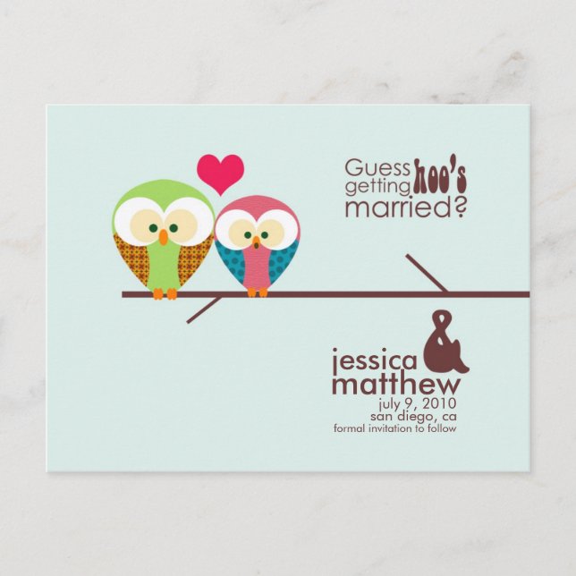 Postal De Anuncios Guardar la fecha (Anverso)