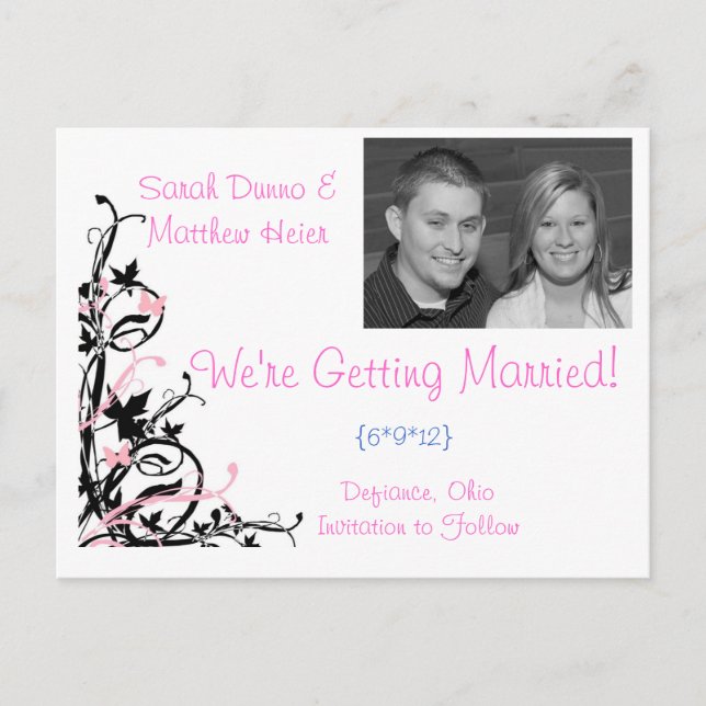 Postal De Anuncios Guardar la fecha (Anverso)