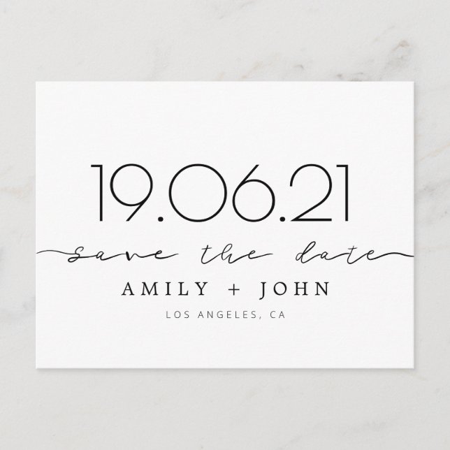 Postal De Anuncios Guardar la fecha (Anverso)