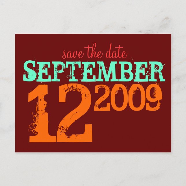 Postal De Anuncios Guardar la Fecha (Anverso)