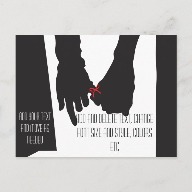 Postal De Anuncios Guardar la fecha 2019 - Agregar o eliminar texto - (Anverso)