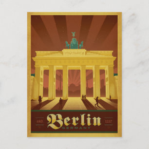 Postal De Anuncios Guardar la Fecha Berlín, Alemania