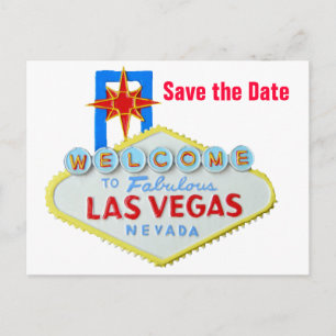 Postal De Anuncios Guardar la fecha Bodas de Las Vegas