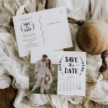 Postal De Anuncios Guardar la fecha Calendario País Rústico Postcard<br><div class="desc">¡Felicitaciones por tu compromiso! Asegúrese de que todos puedan asistir a su gran evento con nuestro encantador calendario rústico Save The Date! Y con estas encantadoras postales puedes fácilmente editar y enviar por correo! Haga clic en el botón "Personalizar" - luego "Haga clic para más personalizares" para comenzar con su...</div>