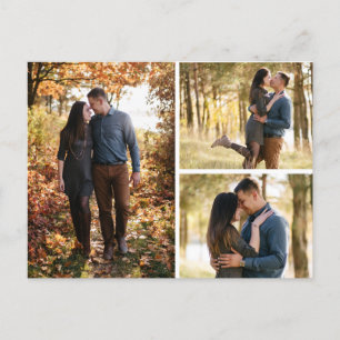 Postal De Anuncios Guardar La Fecha Collage de fotos Botánico Daisy F