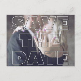 Postal De Anuncios ¡Guardar la fecha con foto y fuente en negrita!