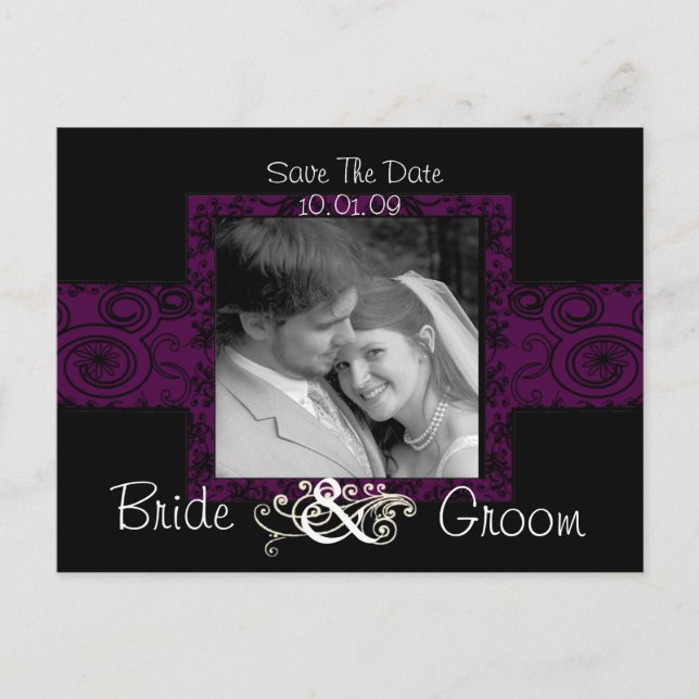 Postal De Anuncios Guardar la fecha con tu foto (Anverso)