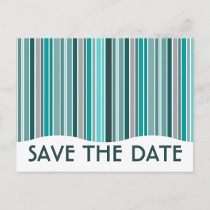 Postal De Anuncios guardar la fecha : cortina rayada :